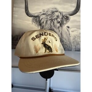 Sendero Provisions Hat Cap Mens One Size White Jackalope Snapback Dad Hike Skate